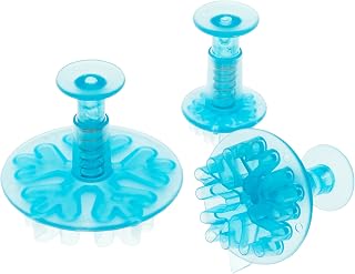 Ateco Snowflake Sugar Paste Cutters with Plunger, Graduated 3 Piece Set