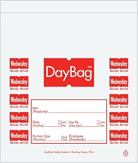 DayMark 113015 5.5" Day Of The Week Wednesday Portion Bag - 2000 / BX