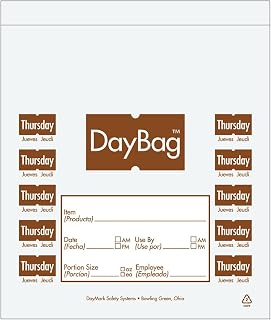 DayMark 113016 5-1/2" Day of the Week Thursday Portion Bag - 2000 / BX