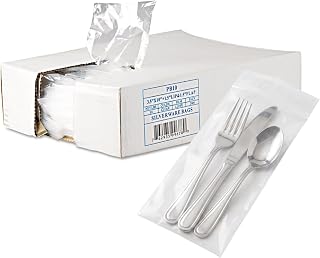 Inteplast Get Reddi Silverware Bags, 2000 Bags, 3 1/2 x 10 x 1 1/2 | PB10