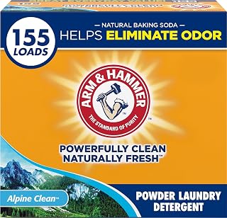 Arm & Hammer Powder Laundry Detergent, Alpine Clean, 9.56 lb, 155 Loads