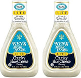 Ken's Steak House Lite Chunky Blue Cheese Dressing (16 Fl Oz, Pack of 2)