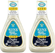 Ken's Steak House Lite Chunky Blue Cheese Dressing (16 Fl Oz, Pack of 2)