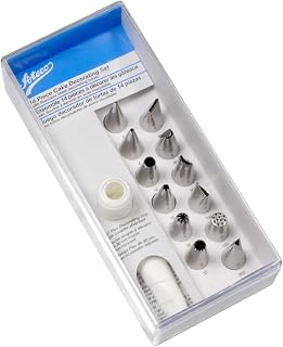 Ateco 14-Piece Silver Cake Decorating Set