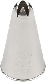 Ateco # 843 - Closed Star Pastry Tip .31'' Opening Diameter- Stainless Steel