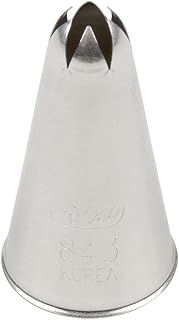 Ateco # 843 - Closed Star Pastry Tip .31'' Opening Diameter- Stainless Steel