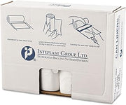 Inteplast VALH4348N16 High-Density Can Liner, 43 x 46, 60gal, 14mic, Clear, 25/Roll, 8 Rolls/Carton