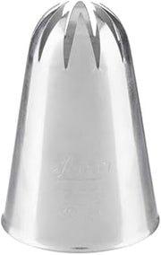 Ateco #858 Deep Closed Star Pastry Tip - Stainless Steel