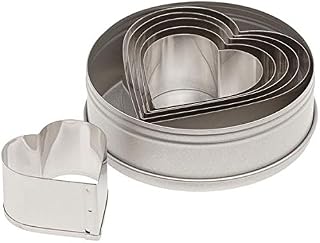 Ateco Graduated Heart Cookie Cutters, Set of 6