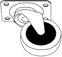 SpecialMade 3600-L4 3" Swivel Plate Caster For Ingredient Bins