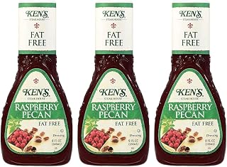 Ken's Steak House Fat Free Raspberry Pecan Dressing (9 Fl Oz (Pack of 3))