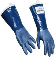 Daymark Steam Resistant Gloves, Rubber, 225°F Max. Temp, Men's L, PR 1 Men's L Blue Rubber 92204-1 Each