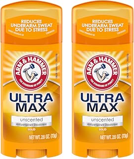 Arm & Hammer ULTRAMAX Anti-Perspirant Deodorant Solid Unscented 2.60 oz (Pack of 2)