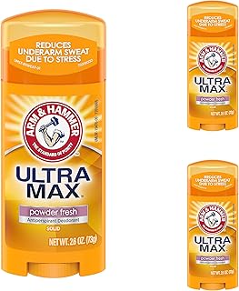 Arm & Hammer Deodorant 2.6oz Solid Ultra Powder Fresh (Oval) (3 Pack)