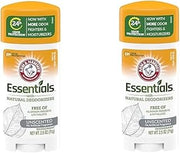 Arm & Hammer Essentials Natural Deodorant Unscented 2.50 oz (Pack of 2)