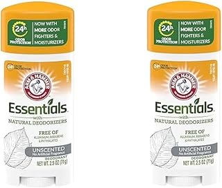 Arm & Hammer Essentials Natural Deodorant Unscented 2.50 oz (Pack of 2)