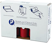 Inteplast Group SL4046R Low-Density Can Liner, 40 x 46, 45gal, 1.3mil, Red, 20 per Roll (Case of 5 Rolls)