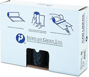 Inteplast Group SLW3858SHK Low-Density Can Liner, 38 x 58, 60gal, 1.4mil, Black, 20 per Roll (Case of 5 Rolls)