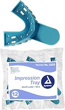 Dynarex 2225 Corporation Impression Lower No. 6 Tray, Small, Pack of 12