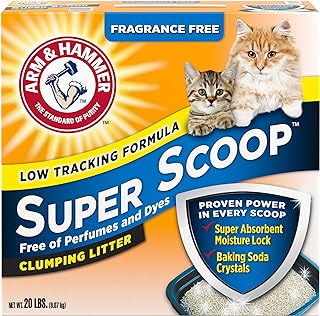 Arm & Hammer Super Scoop Litter, Unscented, 20 Lbs