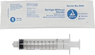 Dynarex Disposable Syringe - Luer Lock 10 CC - 6990, 100 Count