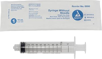 Dynarex Disposable Syringe - Luer Lock 10 CC - 6990, 100 Count