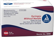 Dynarex 6988B Syringe - Luer Lock 3CC 100/Box (Pack of 100)