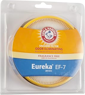 Arm & Hammer Vacuum Filter Replacement, Eureka Style EF-7, Fragrance free odor eliminator filter, 1 pack
