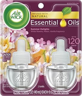 Air Wick Scented Oil 2 Refills, Summer Delights, (Pack of 2/ 4 Refills)