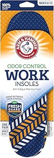 Arm & Hammer Work Boot Insoles, Memory Foam Arch Support