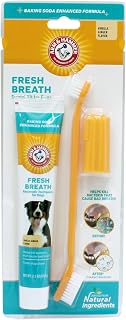 Arm & Hammer Fresh Breath Dog Dental Kit, Vanilla Ginger, 2.5 Oz, 3 Piece