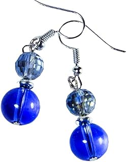 Cynthia Lynn " SAPPHIRE LAKE" September Birthstone Blue Sapphire and Crystal Silver Earrings