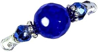 Cynthia Lynn "SAPPHIRE LAKE" September Birthstone Faceted Sapphire and Blue Crystal Silver Stretch Ring