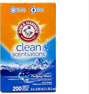 Arm & Hammer Fabric Softener Sheets, Purifying Waters, 200 ct