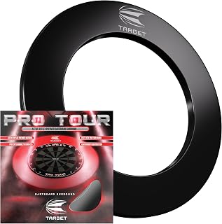 Target Darts Pro Tour & VALE Dartboard Surround (Red/Black/Vale) | Dartboard Wall Protection Ring, Outer Wall Protection for Dartboards, Compatible with Any Dartboard | Professional Dart Accessories