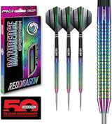 RED Dragon Razor Edge Spectron - Tungsten Professional Steel Darts Set with Flights and shafts - Available in 20g, 22g, 23g, 24g, 26g