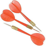 3 RED PLASTIC CARNIVAL DARTS METAL TIP POP A BALLOON GAME PARTY FUN ACTIVITY