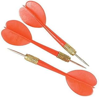 3 RED PLASTIC CARNIVAL DARTS METAL TIP POP A BALLOON GAME PARTY FUN ACTIVITY