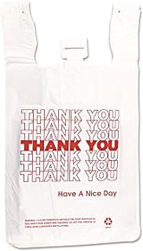 Inteplast Group Hdpe T-Shirt Bags, 14 Microns, 12" X 23", White, 500/carton