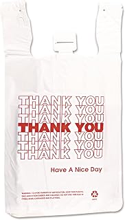 Inteplast Group Hdpe T-Shirt Bags, 14 Microns, 12" X 23", White, 500/carton