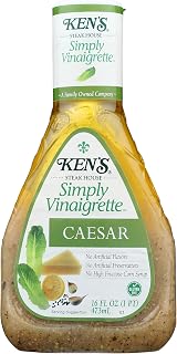Ken's Steak House Simply Vinaigrette Caesar Salad Dressing, 16 Fluid Ounces