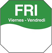 DayMark 1100605 Trilingual Octagonal 1 Friday Day Label - 1000 / RL"