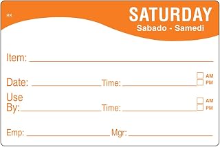 DayMark 1124676 Remark 2 x 3 Saturday Day Label - 500 / RL