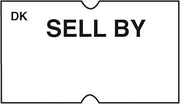 DayMark IT120544 White Sell By Label for DM-3 Label Gun - 8000 / PK