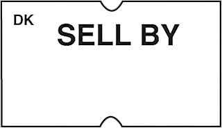 DayMark IT120544 White Sell By Label for DM-3 Label Gun - 8000 / PK
