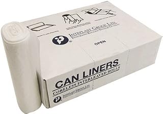 Inteplast Corporation Linear Low-Density Polyethylene Extra Heavy Natural Can Liner, 33 x 39 inch - 150 per case.