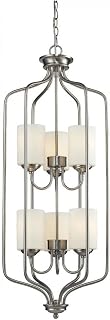 434-40-BN Brushed Nickel Cardinal 6 Light Pendant