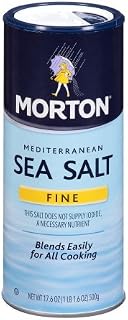 Morton Mediterranean Sea Salt, Fine, 17.6 oz