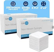 Dynarex 3254-2PK CurPro Non-Woven Sponges - 4" x 4" - Non-Sterile