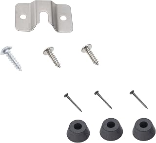 TenCloud 10 Pieces Wall Steel Bracket and Screws Hardware Kit Replacement for Mounting Dartboard